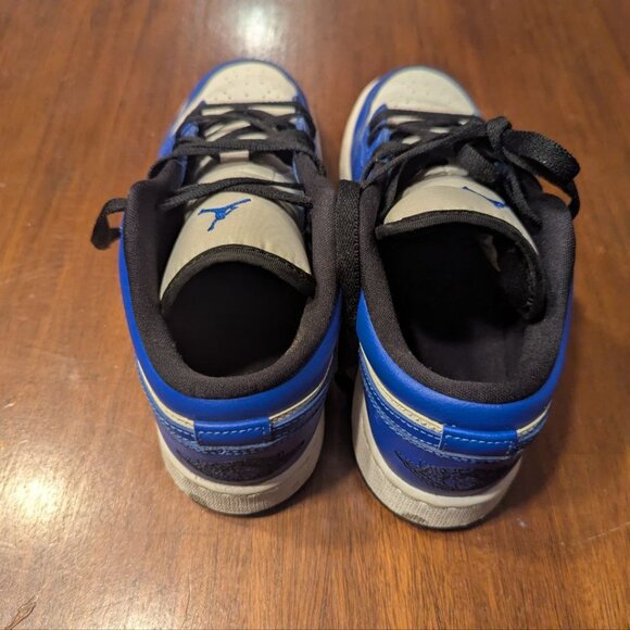 Nike Air Jordan 1 Low Blue White Game Royal US 6Y - Picture 7 of 10